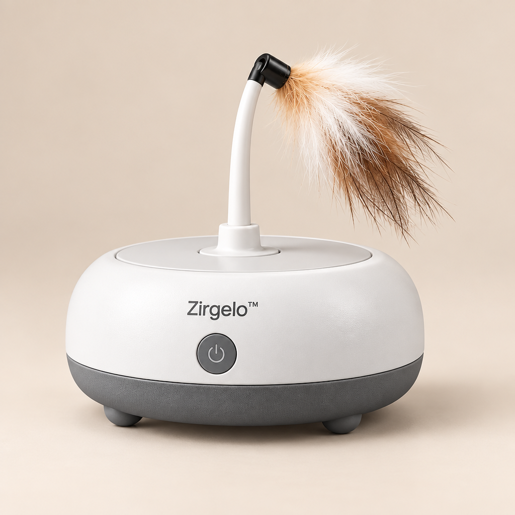 Zirqelo™ Automatic Rotating Cat Teaser Toy image 01